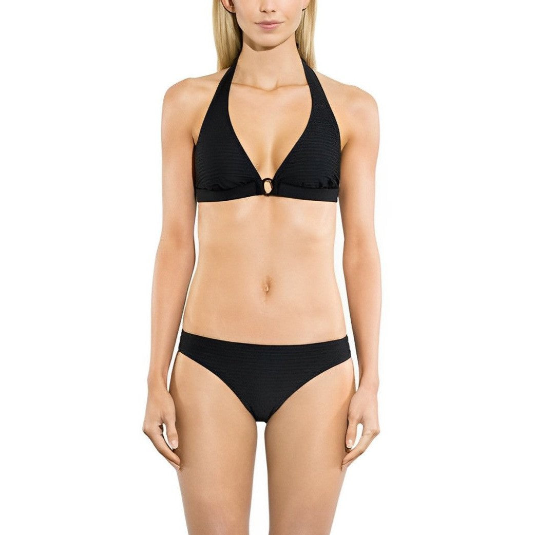 Solid Textured Classic Bikini Bottom