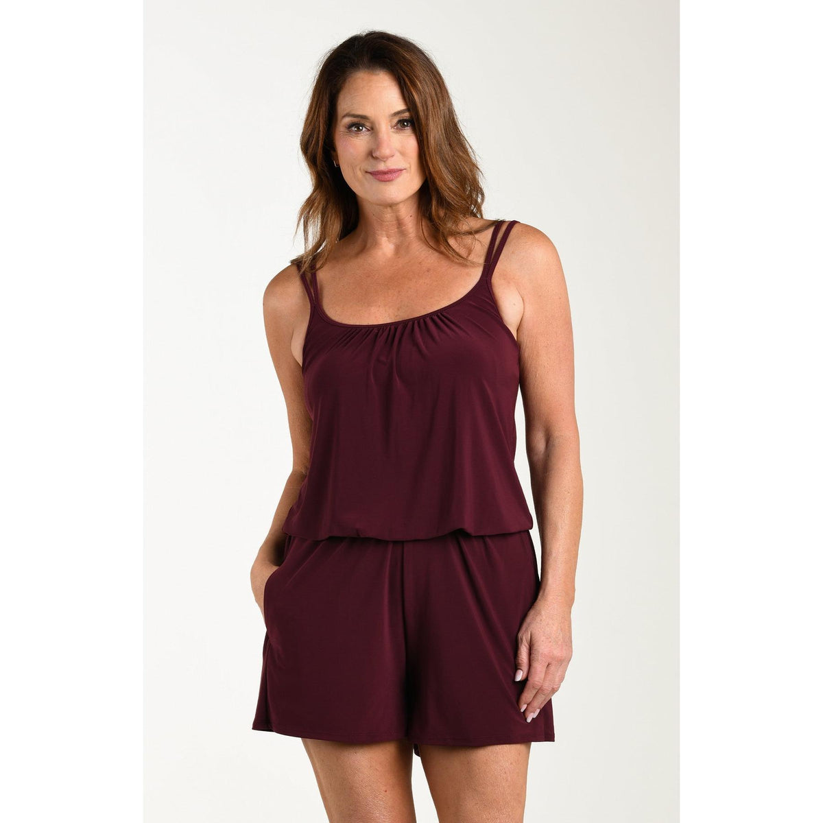 Jersey Swim Romper One Piece/Cover Up