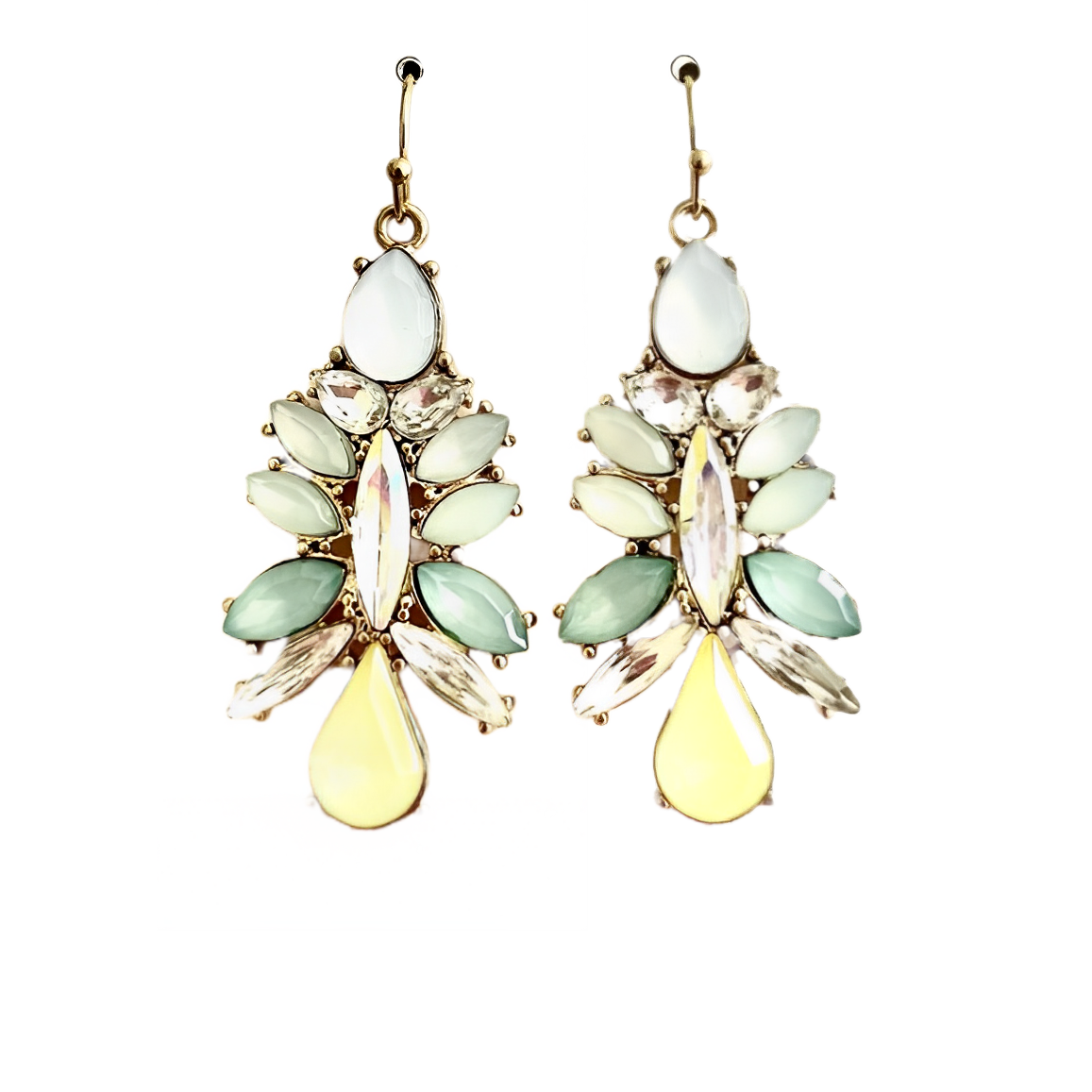 Marquise T-Drop Crystal Earrings