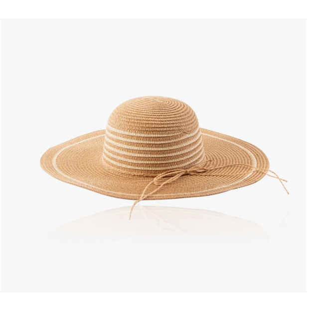Nessa Wide Brim Floppy Raffia Sun Hat