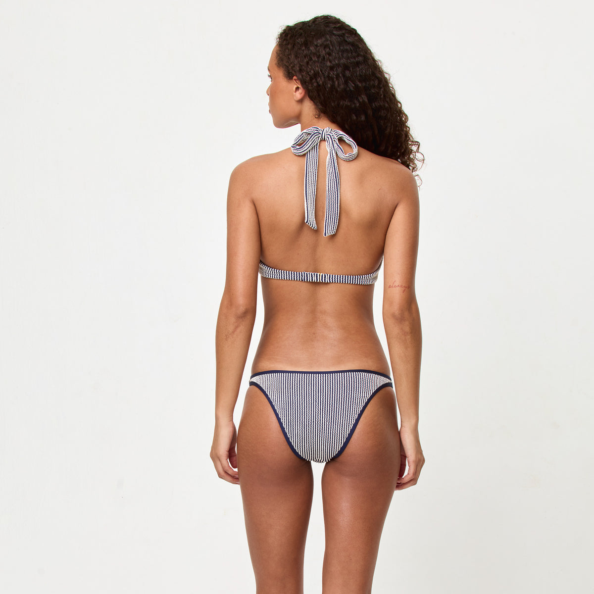 Striped Isa Bikini Top