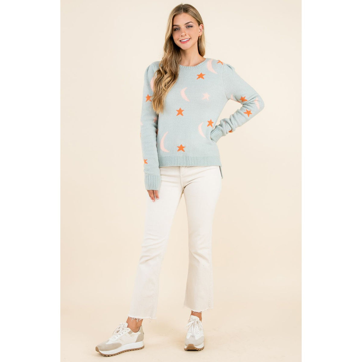 Star and Moon Knit Sweater
