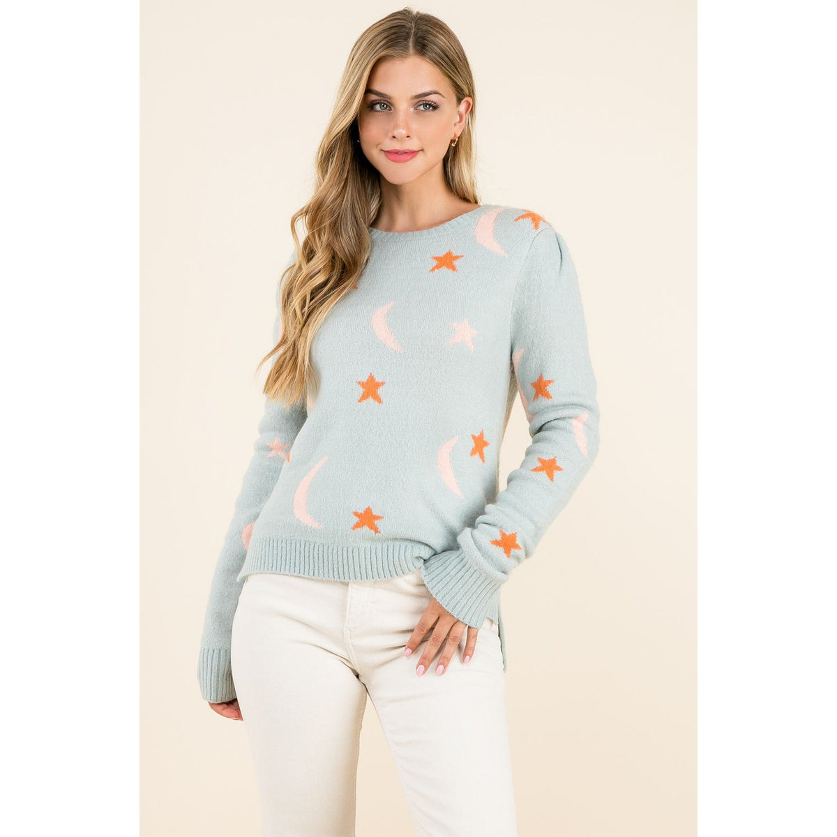 Star and Moon Knit Sweater