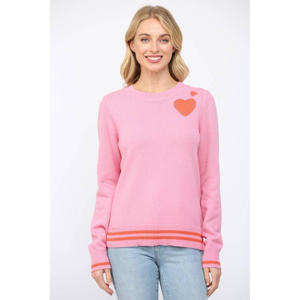 Heart Intarsia Knit Sweater