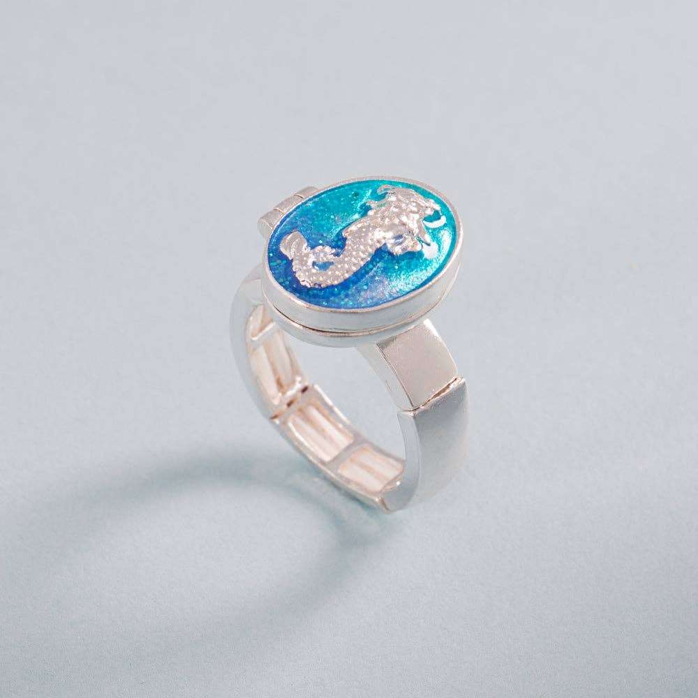 Mermaid Locket Stretch Ring