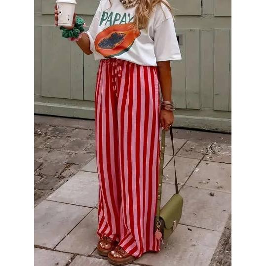 Boho Beach Striped Pants