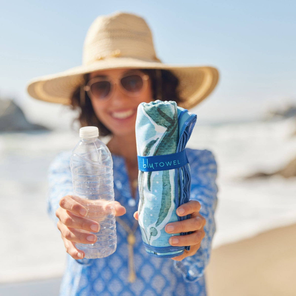 Marine Turtle Reversible Beach Towel