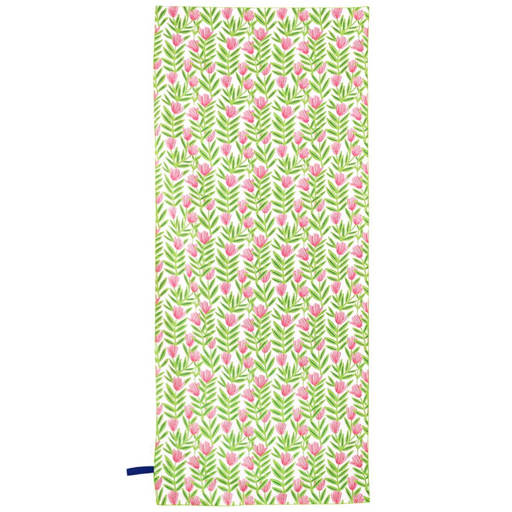 Pink Papaver Reversible Beach Towel