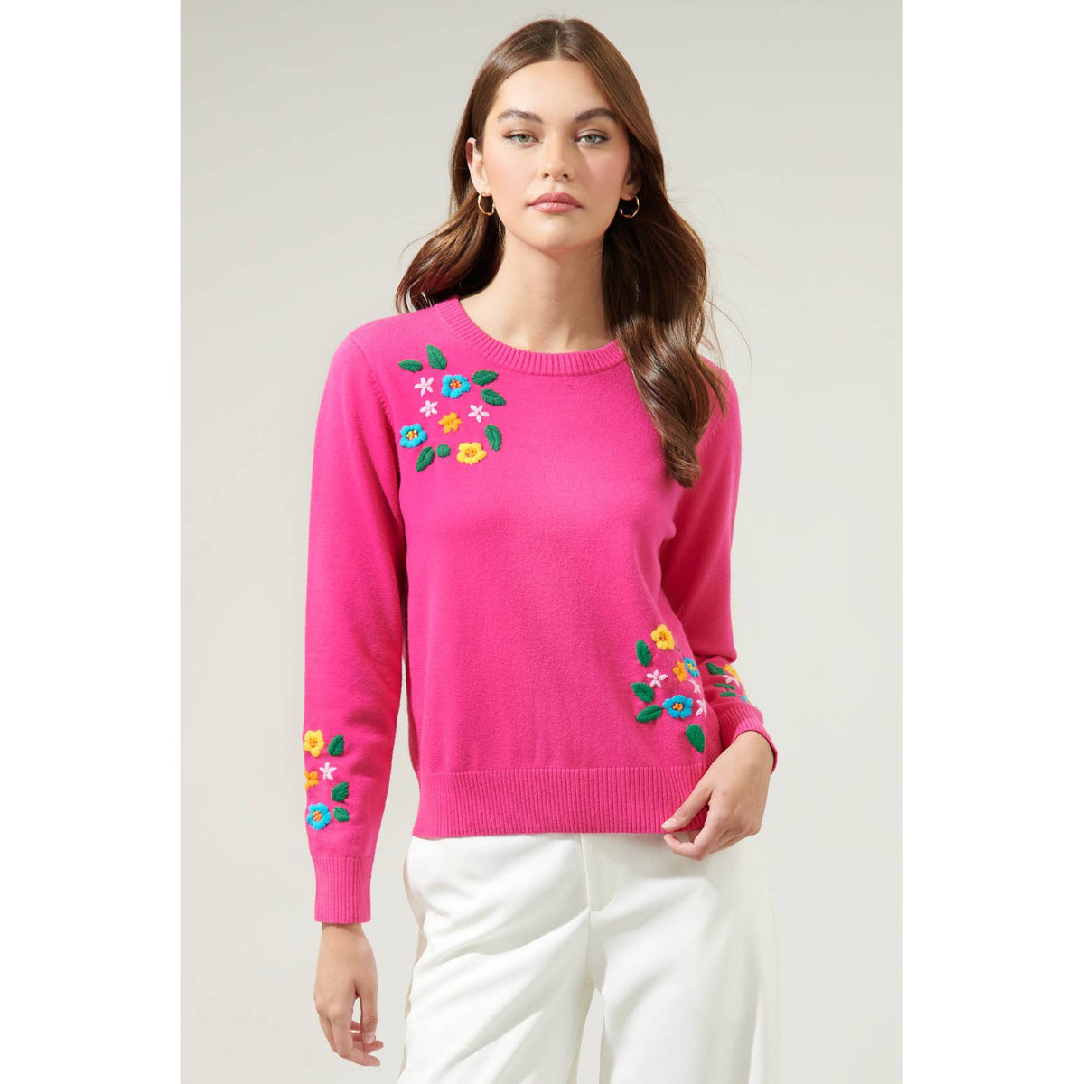 Dandy Bouquet Crew Neck Sweater