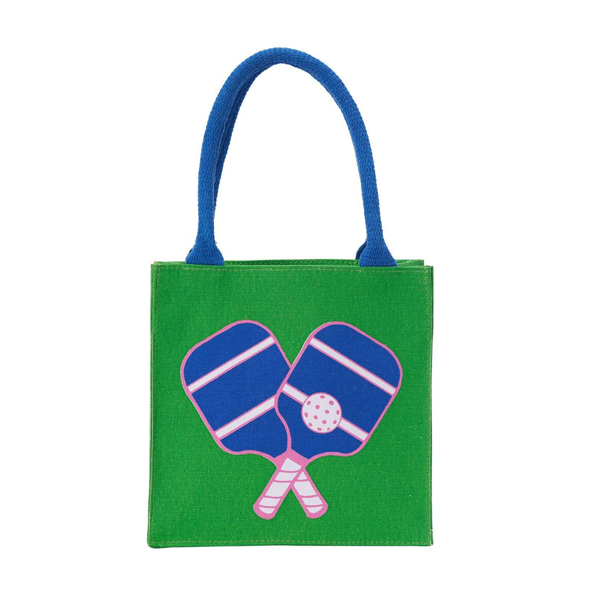 Pickleball Green Itsy Bitsy Reusable Gift Bag Tote