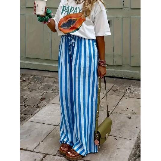 Boho Beach Striped Pants