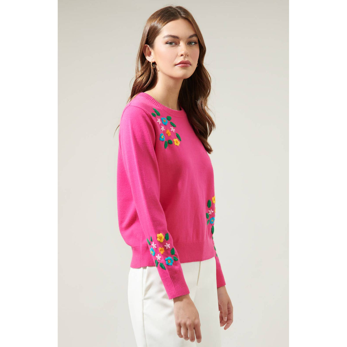 Dandy Bouquet Crew Neck Sweater