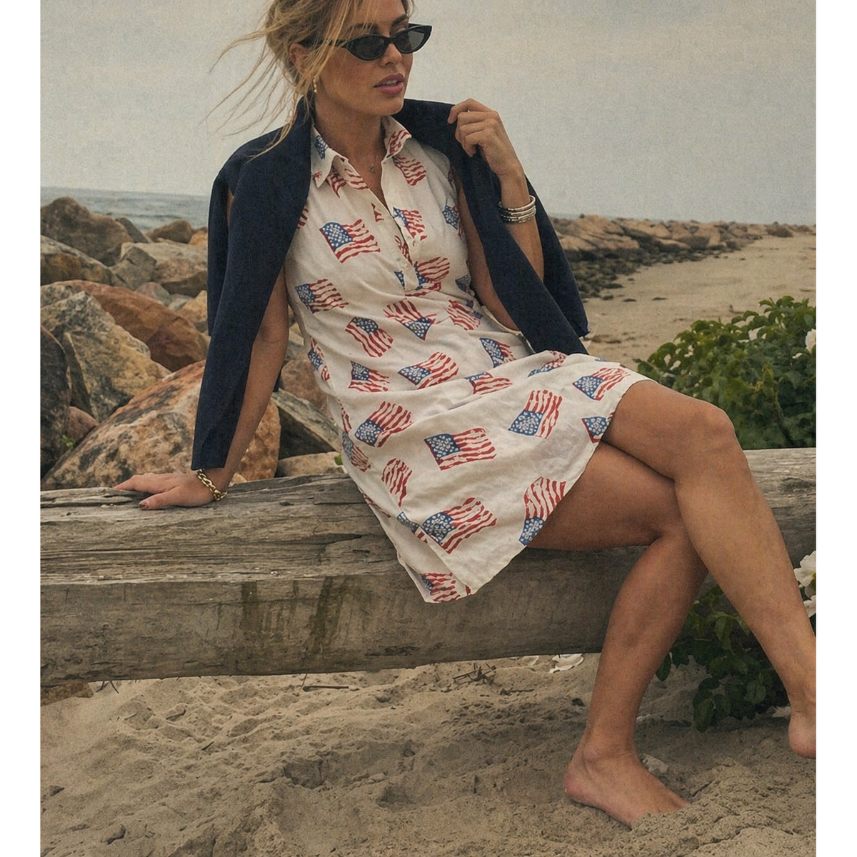 Sconset Sleeveless Flag Dress