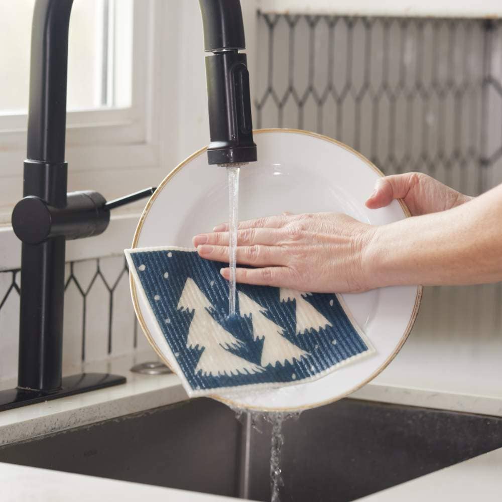 Nordic Tree blu Cloths Reusable Sponge-Cloth, Set of 2