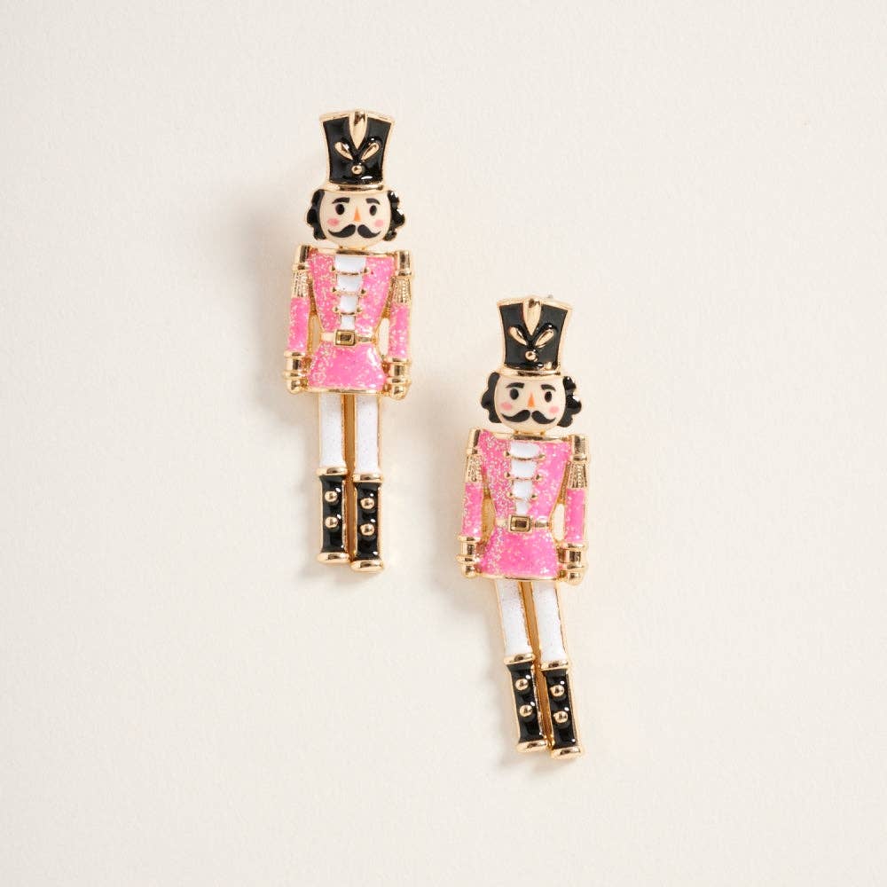 Nutcracker Glitter Post Earrings