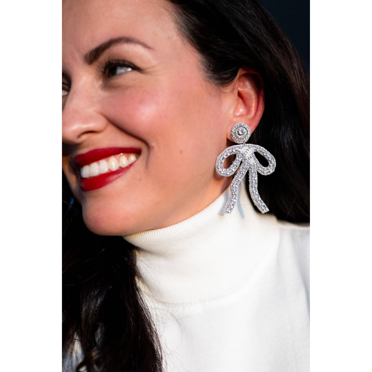 Coquette Embroidered Earrings