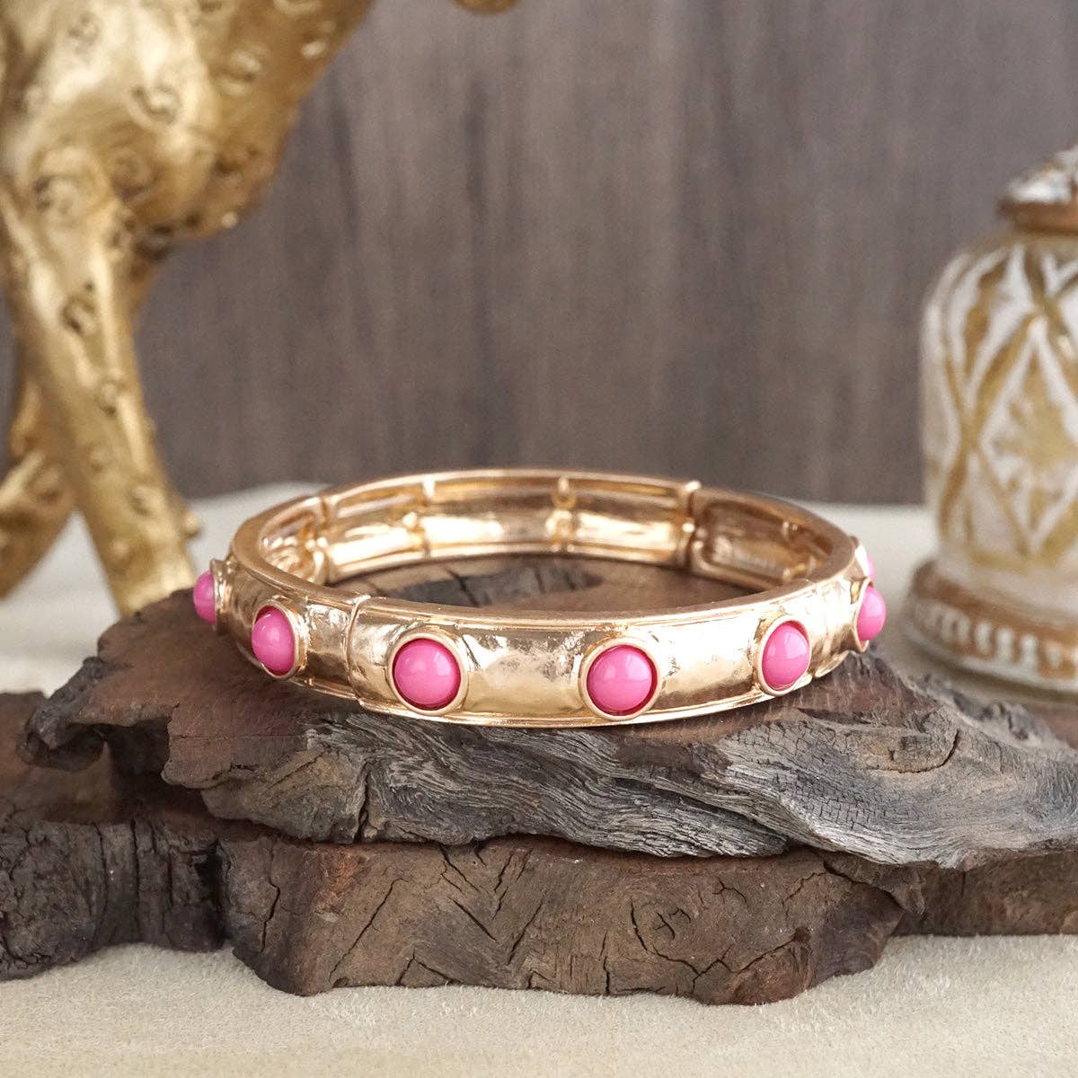 Cabochon Eternity Bangle