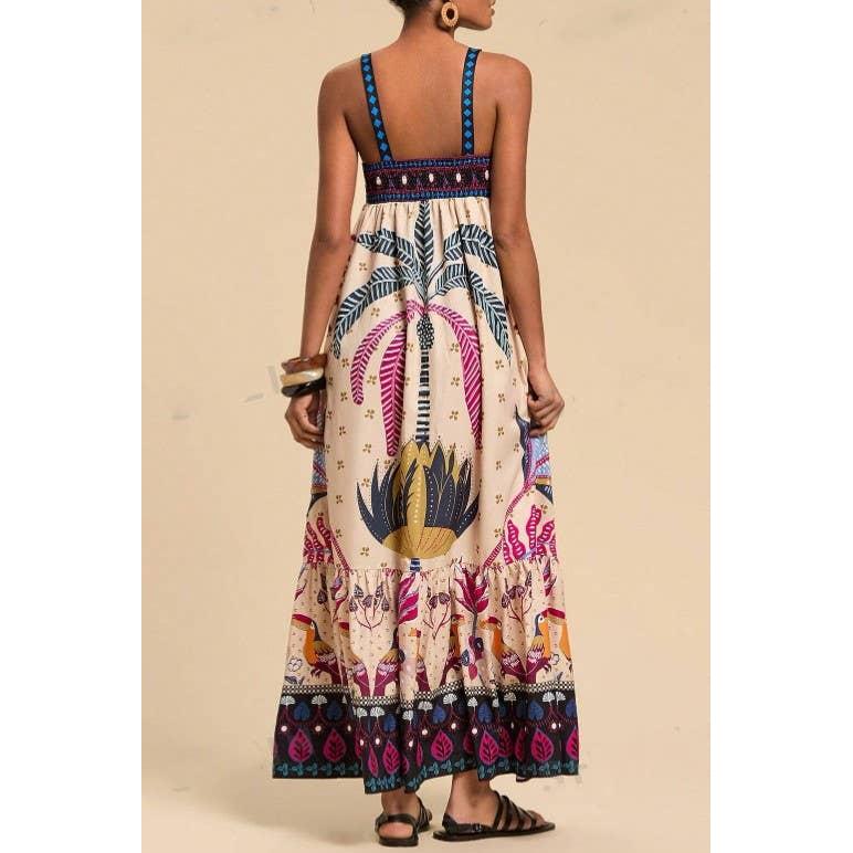 Summer Bohemia Print Dress