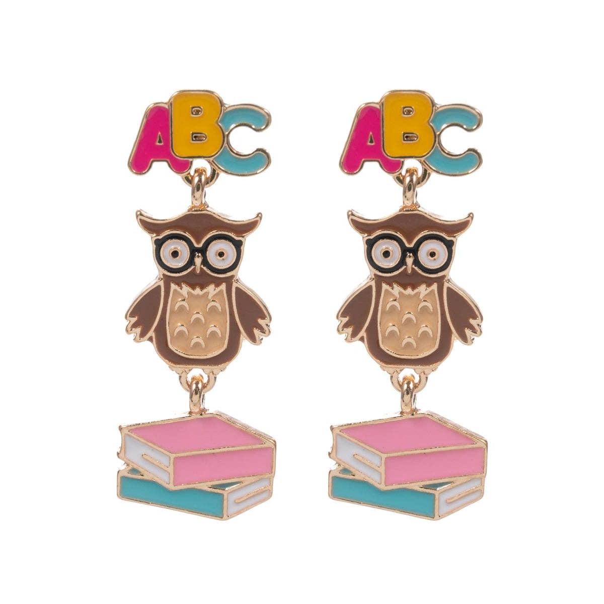 Teachers Enamel Post Earrings