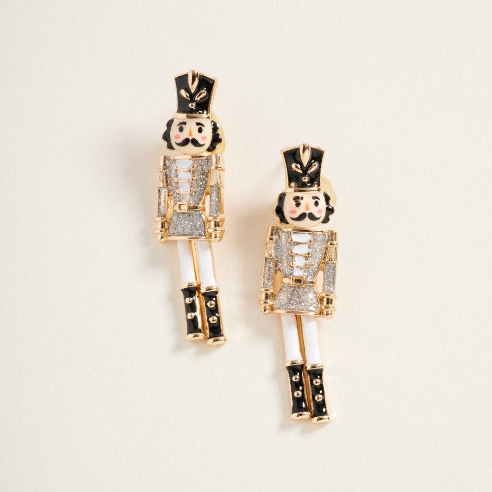 Nutcracker Glitter Post Earrings