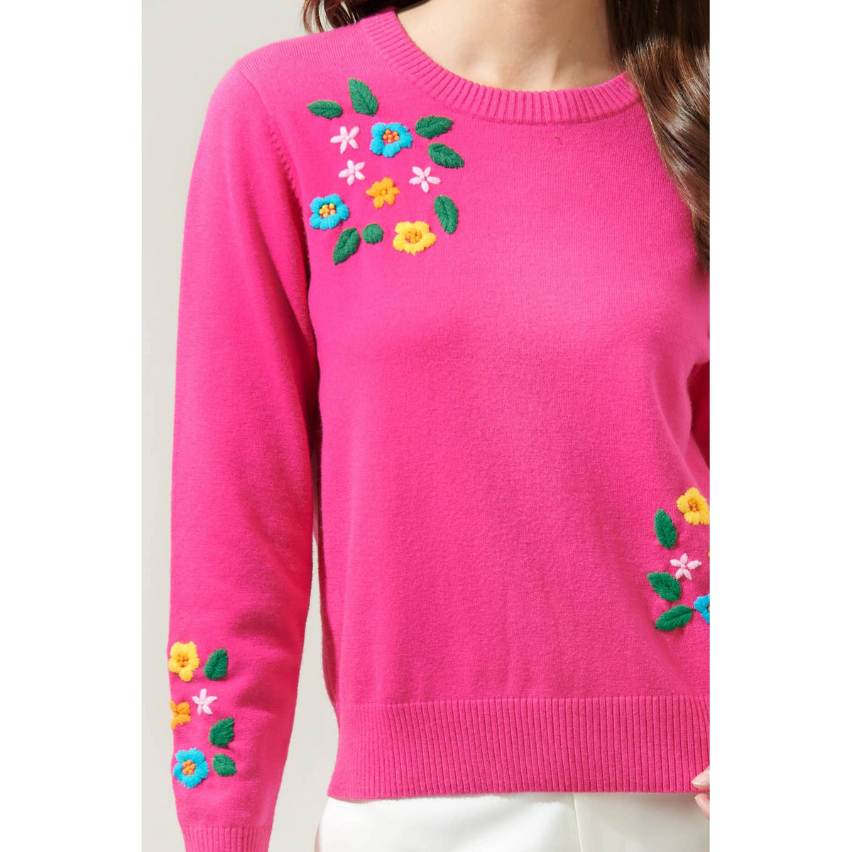 Dandy Bouquet Crew Neck Sweater