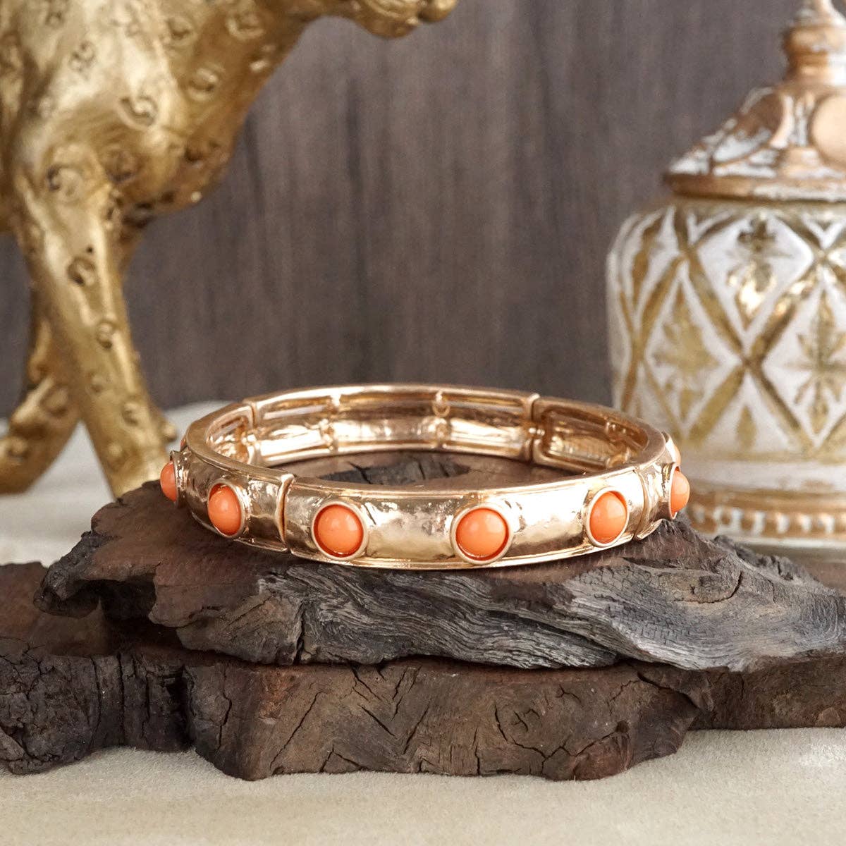 Cabochon Eternity Bangle