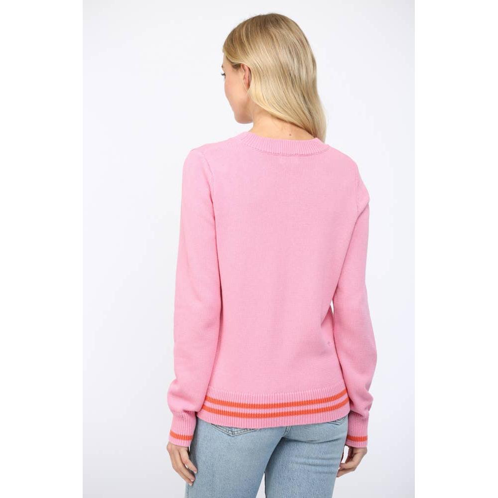 Heart Intarsia Knit Sweater