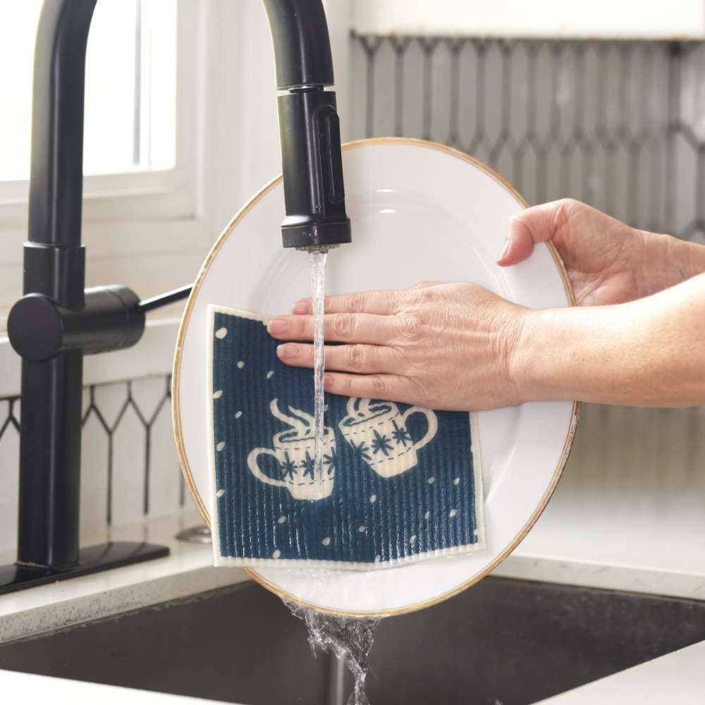 Nordic Tree blu Cloths Reusable Sponge-Cloth, Set of 2