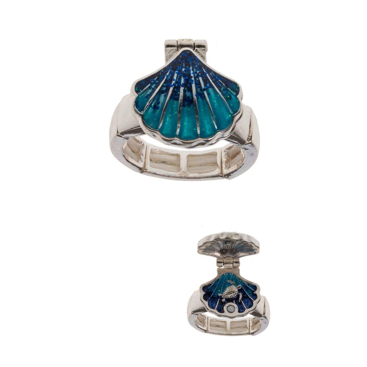 Shell Locket Stretch Ring