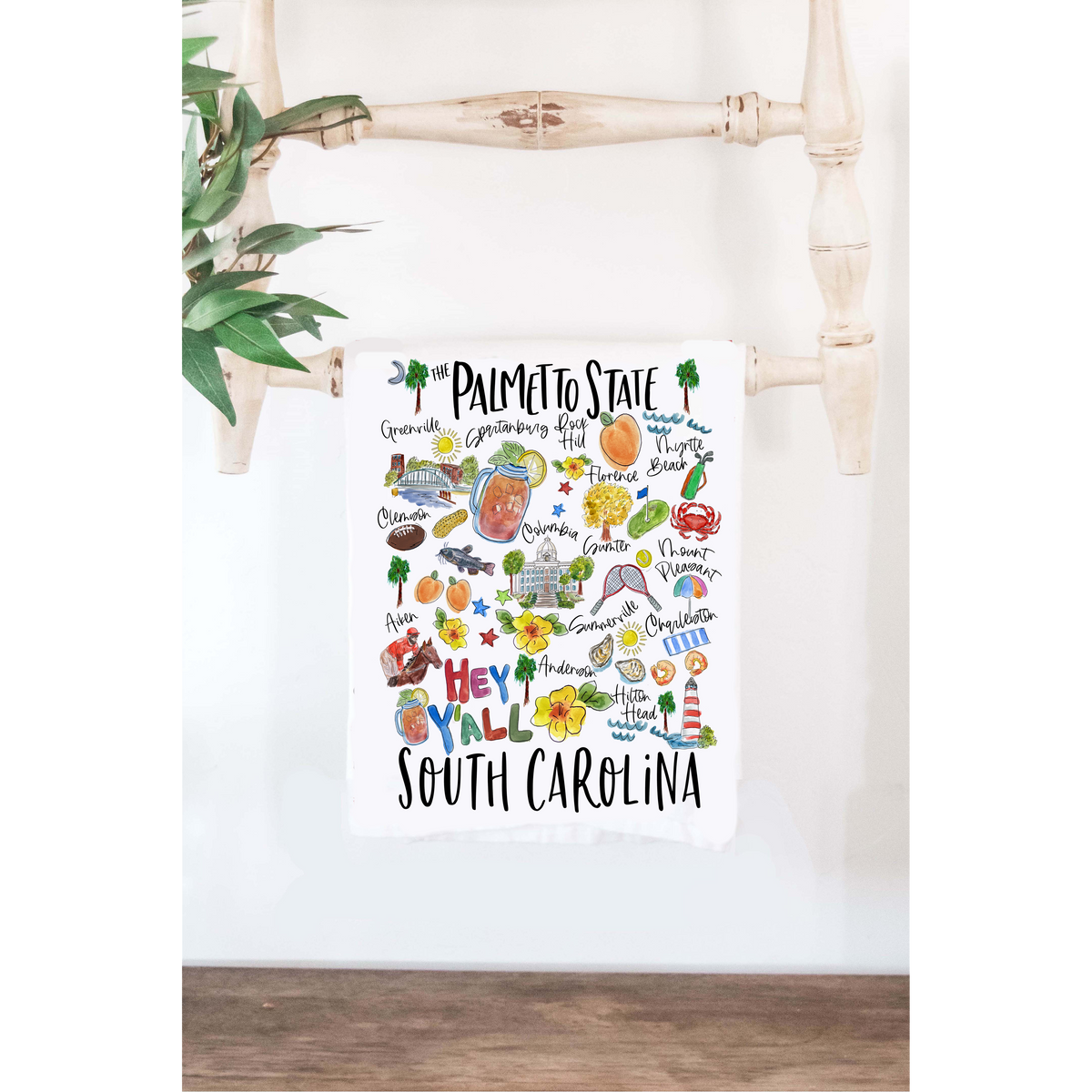 State of South Carolina Tea Towel