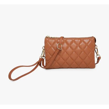 Riley Quilted Wristlet Crossbody