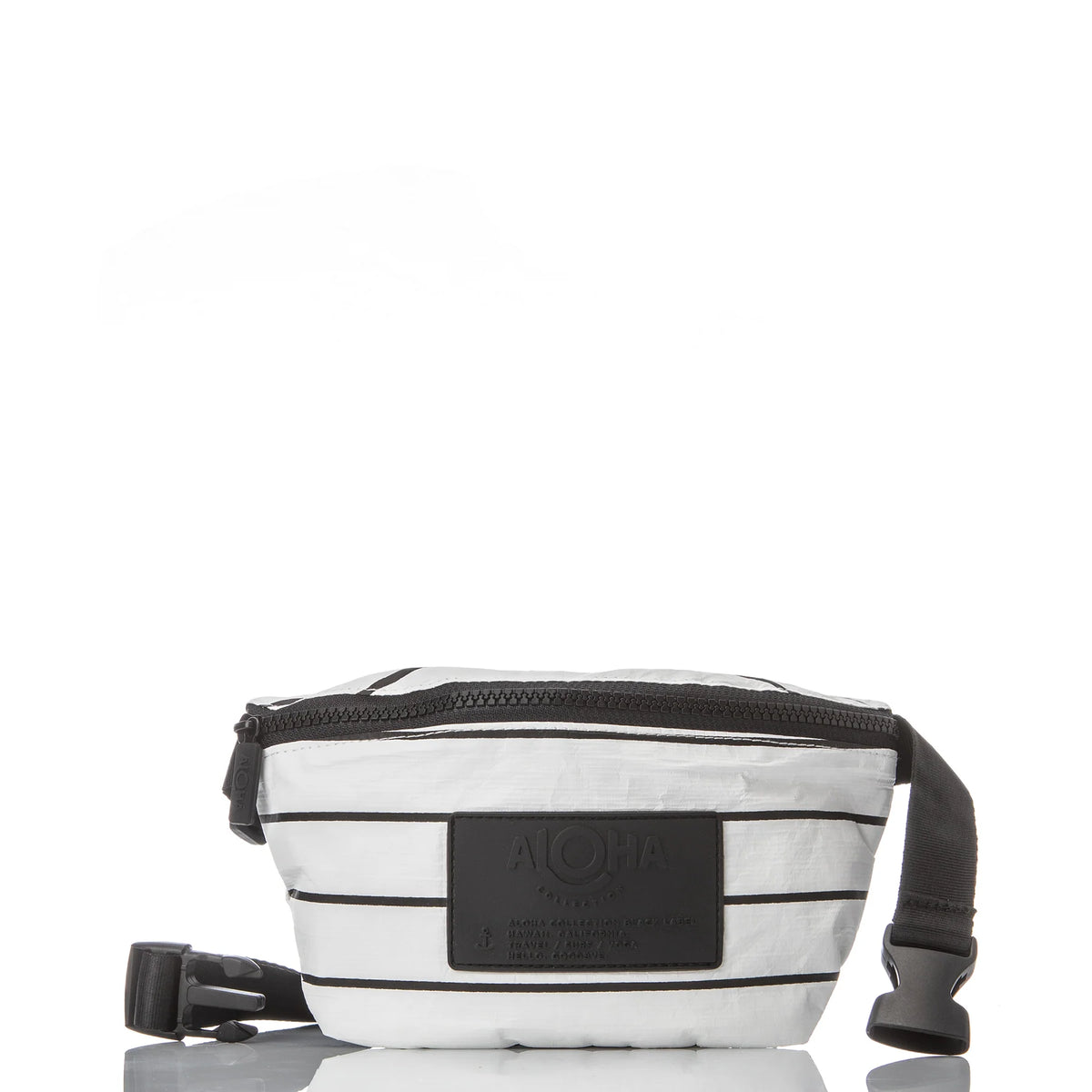 Pinstripe White Mini Hip Pack