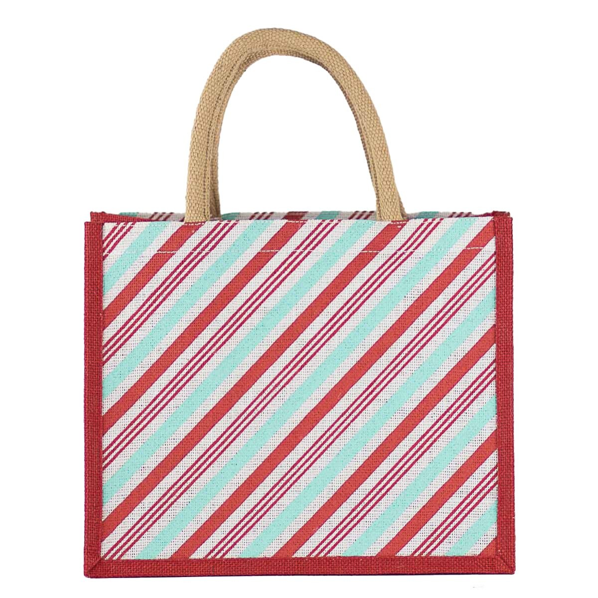 Holiday Jute Gift Tote