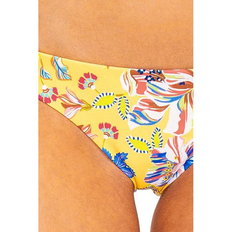 Pacific Bloom Lily Reversible Bikini Bottom