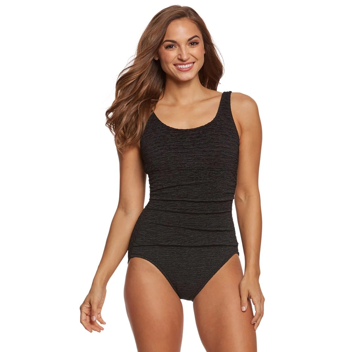 Krinkle Empire Waist Masectomy One Piece