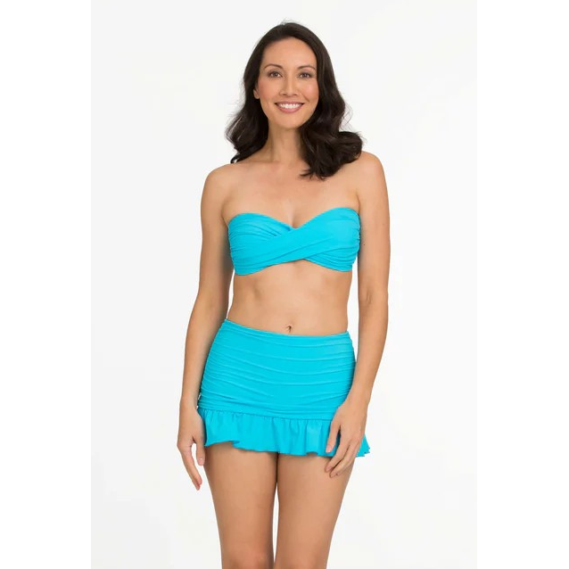 Solid Retro High Waist Skirted Bottom