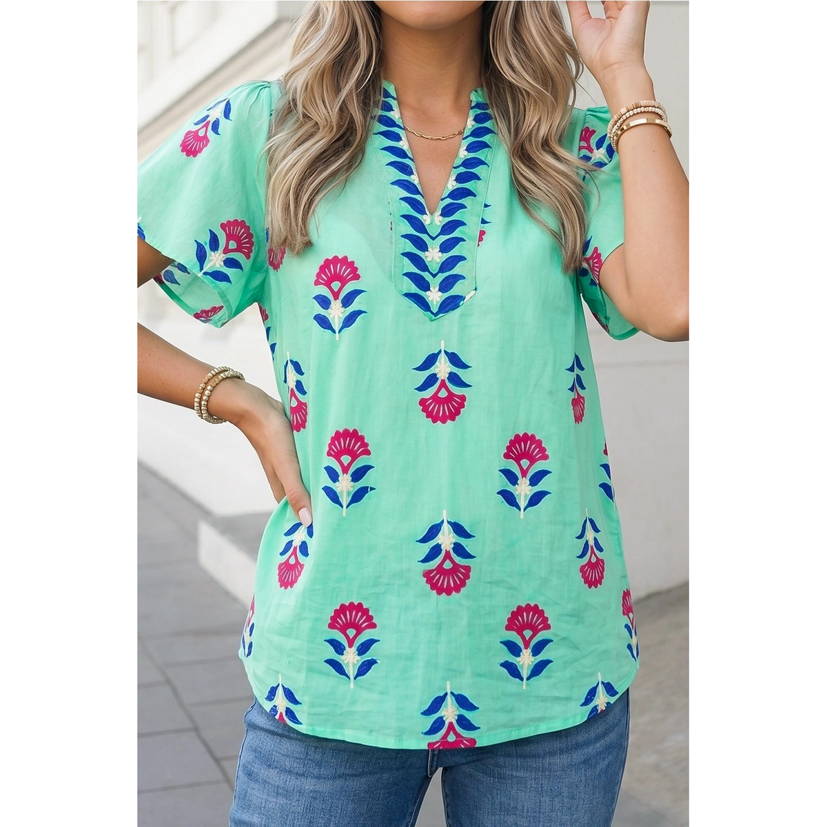 Hanna Flutter Sleeve Top