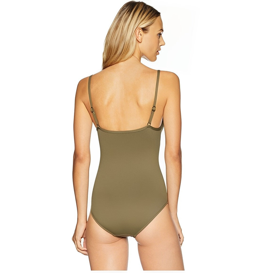 Solid Quilted Maillot One Piece