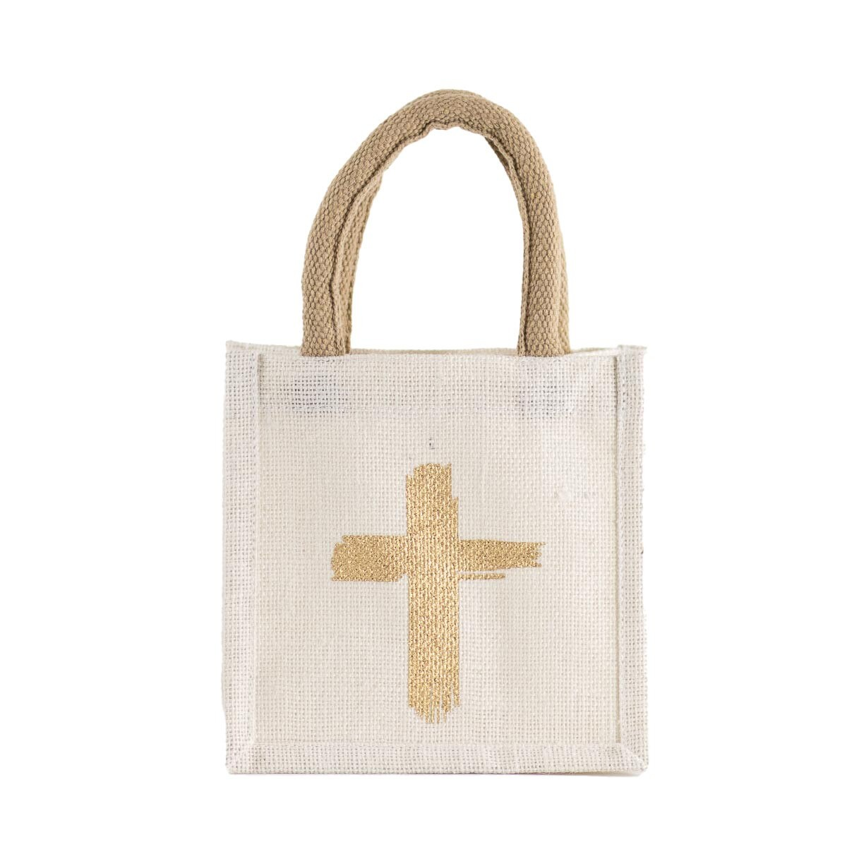 Petite Holiday Jute Gift Tote