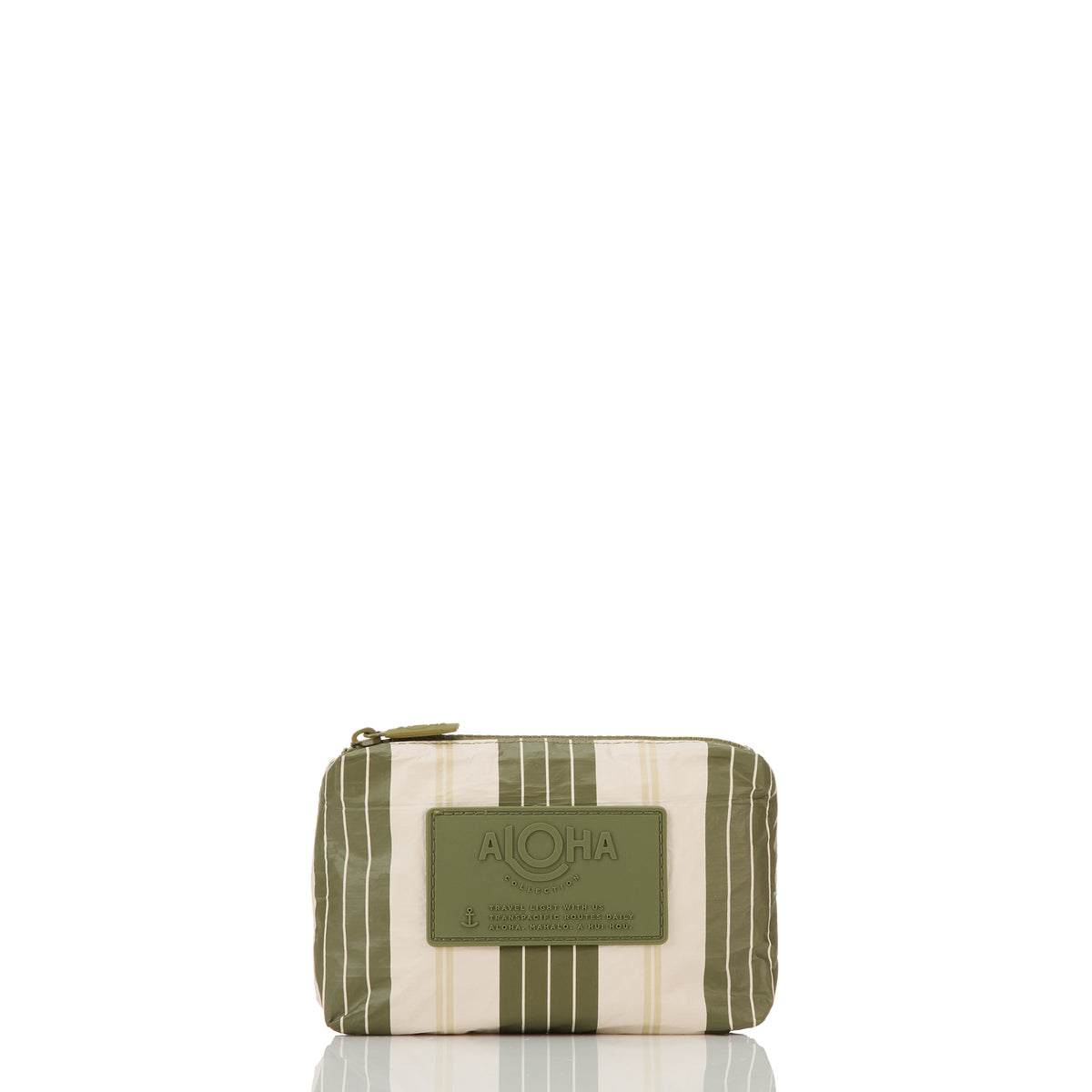 Olive/Sandstone Market Stripe Mini Pouch