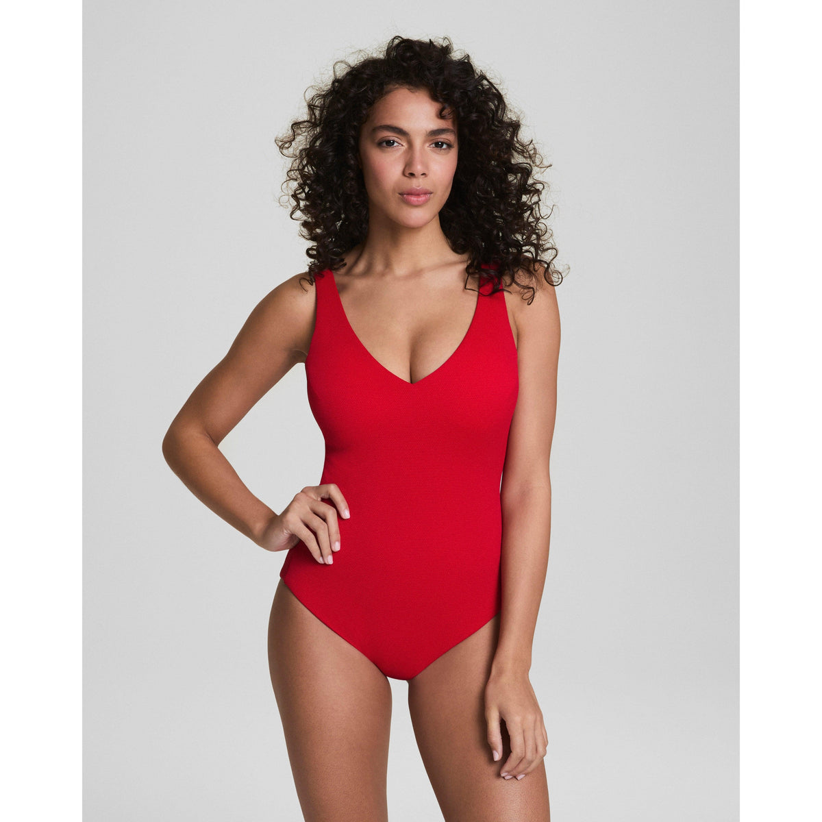 SPANXshape™ Swim Pique Plunge One-Piece