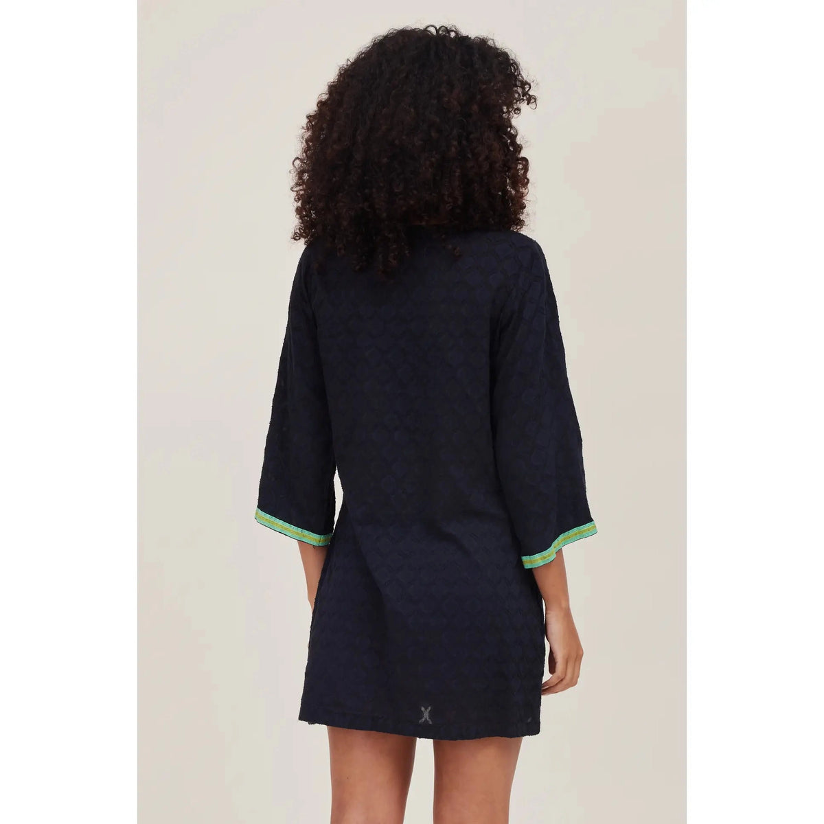 Giovanna Jacquard Bell Sleeve Cover Up Dress