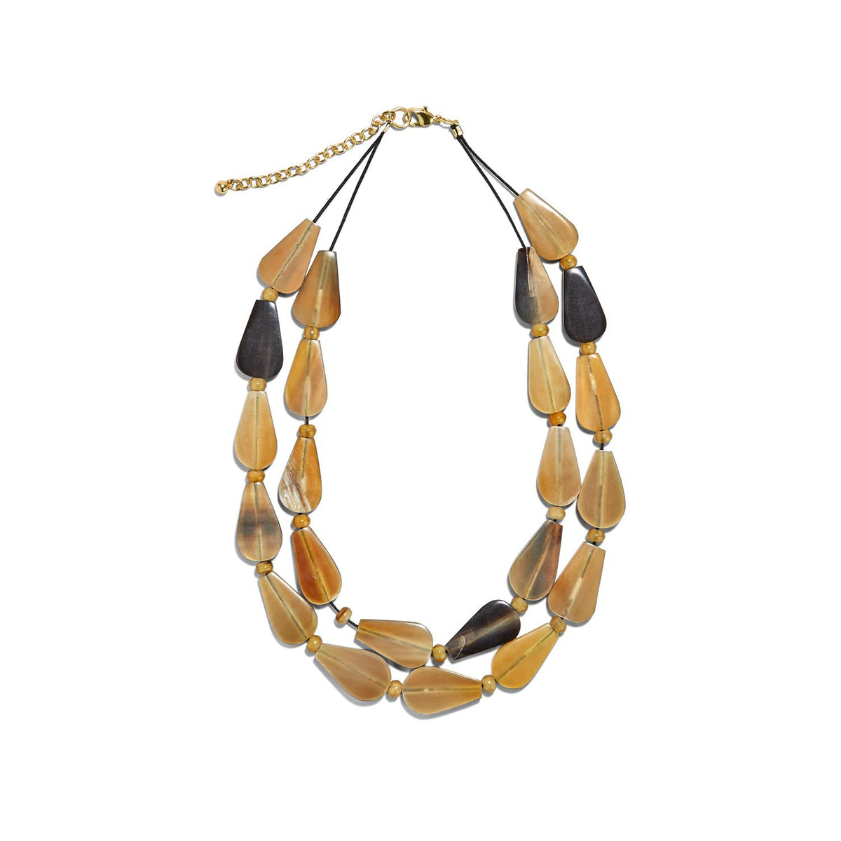 Double Up Double Row Horn Necklace