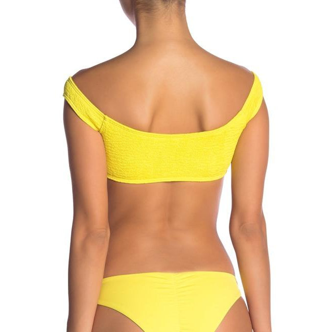 L Space Solid Ziggy Bikini Top Yellow