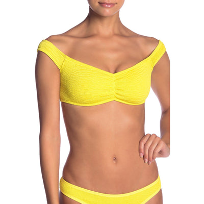 L Space Solid Ziggy Bikini Top Yellow