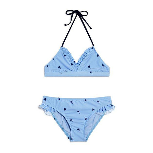 Girls Paradise Palm Triangle Bra Bikini Set