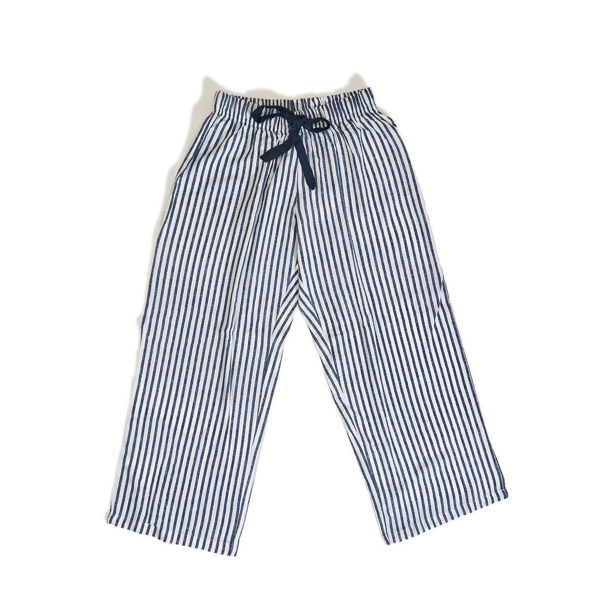 Striped Lounge Pants with Stretch Drawstring Waistband