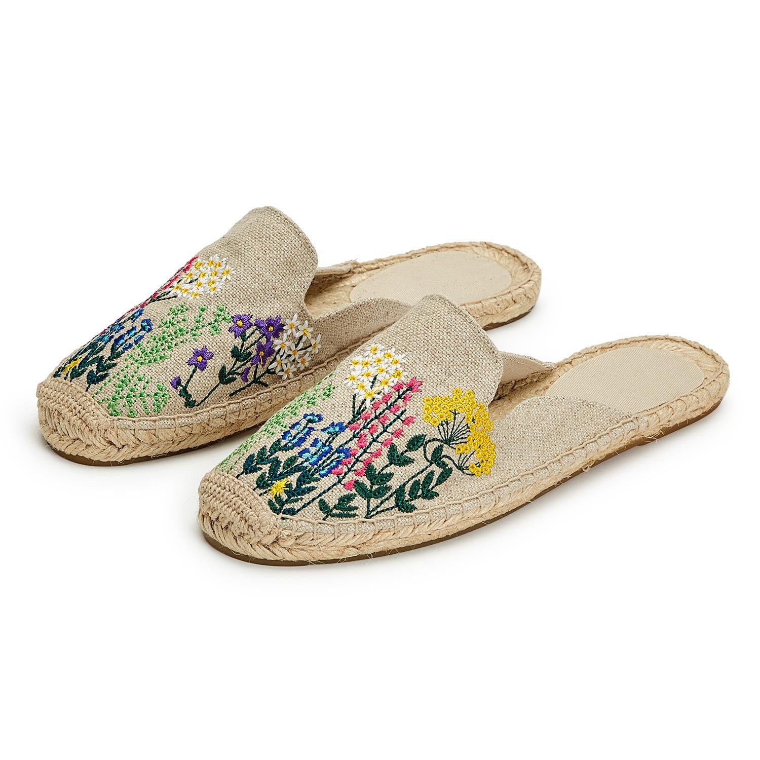 Embroidered espadrilles on sale