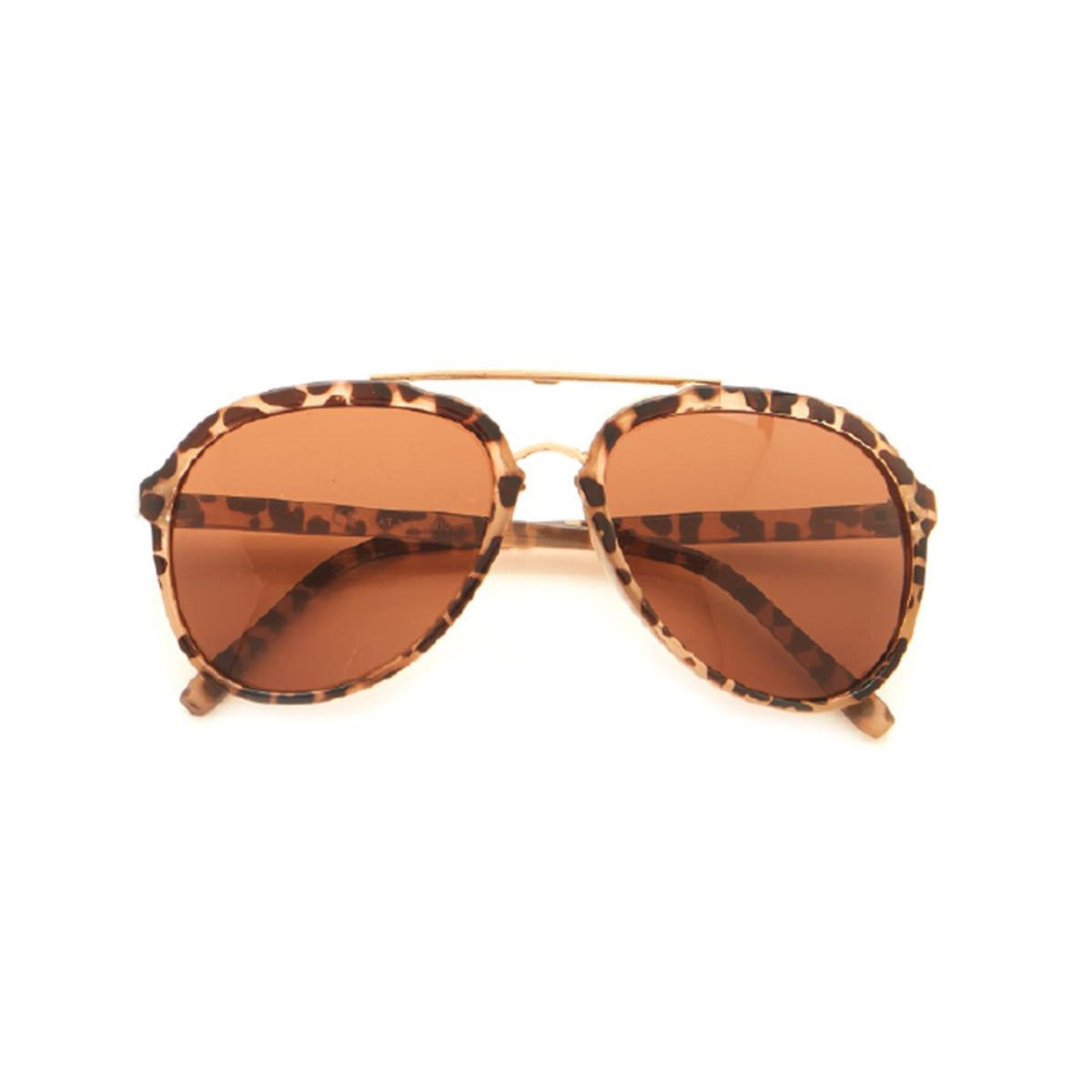 Tortoise Frame Sunglasses with Pouch