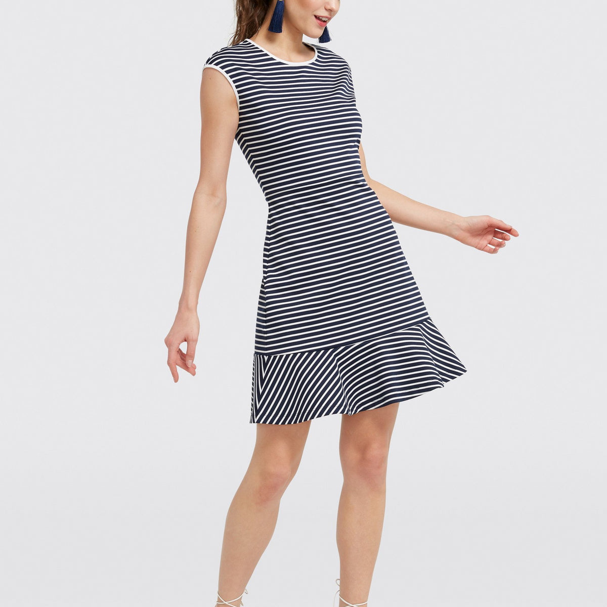 Stripe Sleeveless Dress
